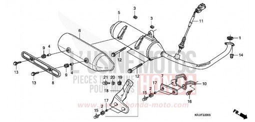 EXHAUST MUFFLER FES1253 de 2003